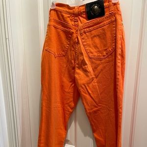 Versace couture vintage orange jeans